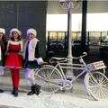 Groep kerstmeisjes
