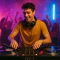 DJ con vinilo para eventos con clase