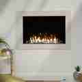 irange ie slimline with large crystal fuel bed in limestone slips x