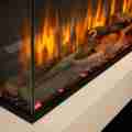 irange slimline woodland log fuel bed orange flame x