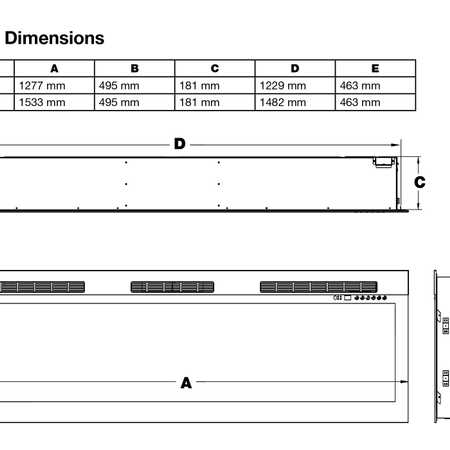 lijntekening dimplex sense