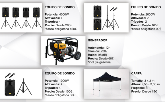Sistema de sonido para tus eventos