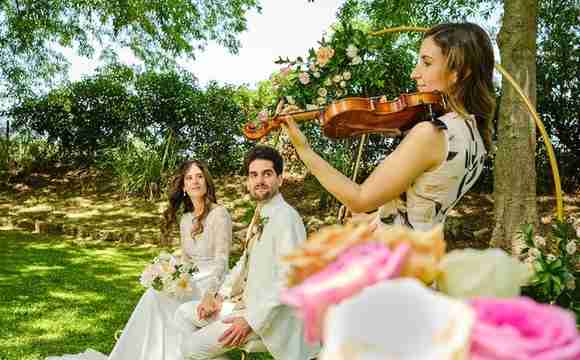 Talentosa violinista para eventos