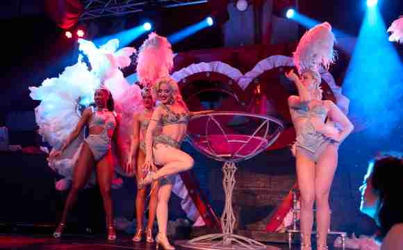 Burlesque martini glas