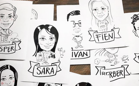 Karikaturen Basisschool afscheid kopie