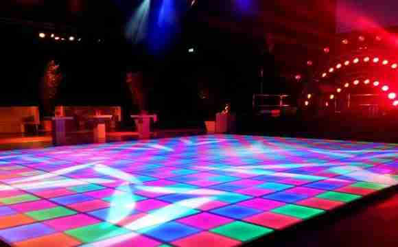 verlichte disco dansvloer
