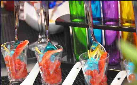 Colourful drinks