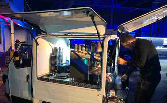 the mobile coffee bean conference coffee van barista