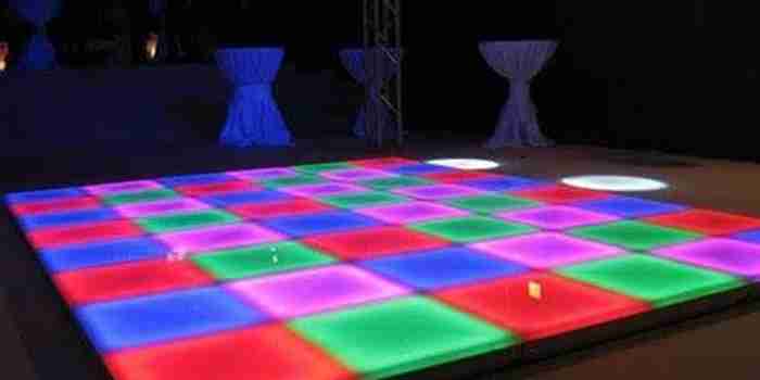 Illuminated dance floor hire 