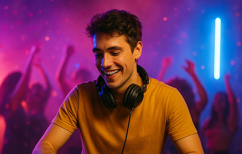 DJ con vinilo para eventos con clase