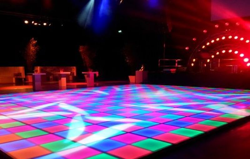 verlichte disco dansvloer